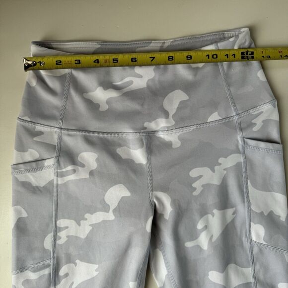 Yogalicious Lux Camo Gray Leggings Side Pocket Size Small - Picture 4 of 12